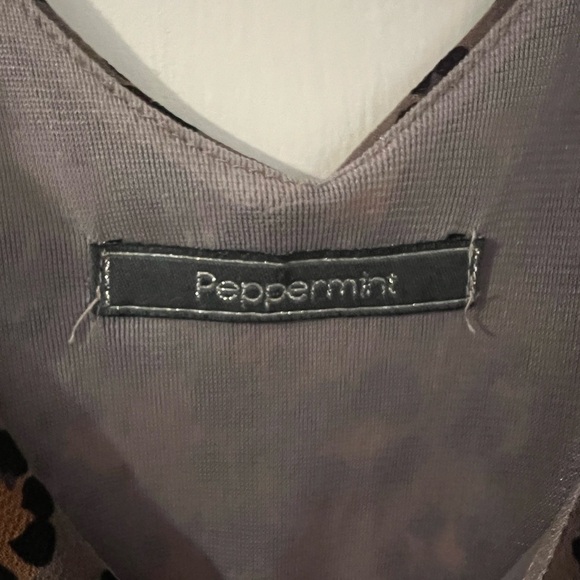 Peppermint brand Leopard Print Sleeveless Dress size L (D-313) - Picture 4 of 12